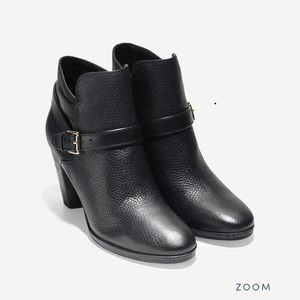 Cole Haan Hayes Strap Bootie in Black, Sz 6